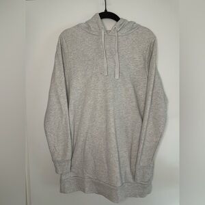 A New Day Light Gray Hoodie – Soft Oversized Pullover Sweatshirt (M)